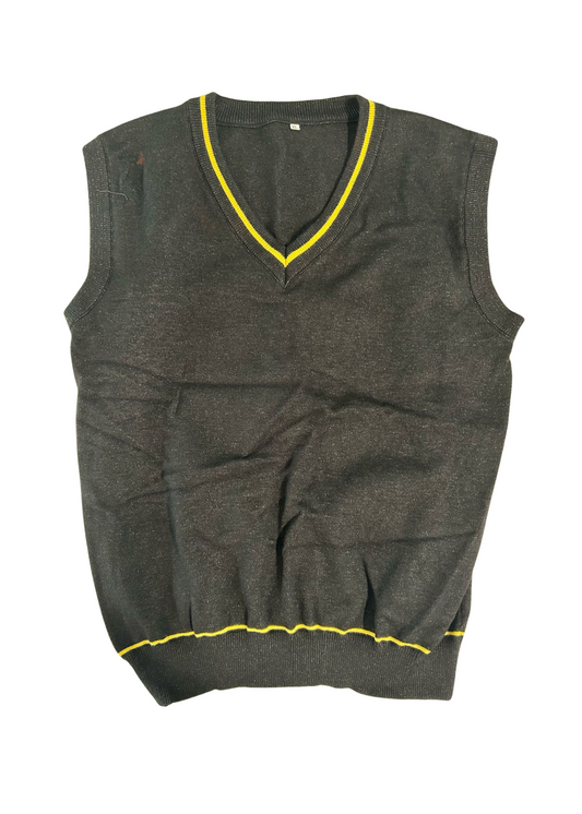 School Vest (Black-Yellow Stripe)