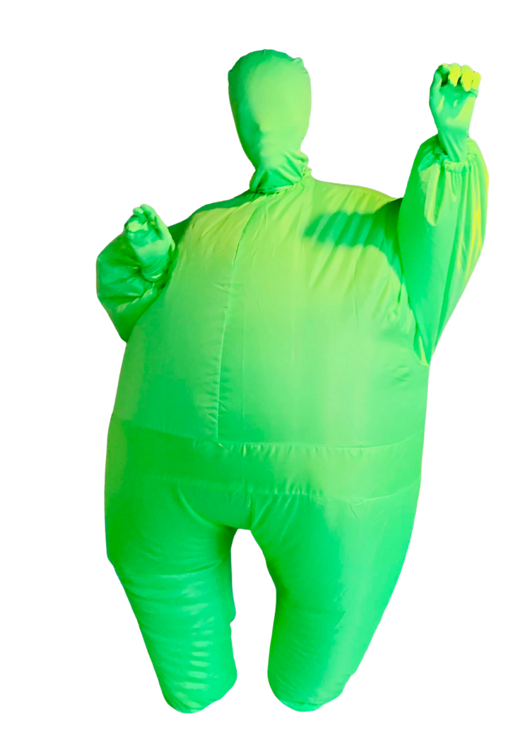 Setelan Zentai Hijau (tiup) D01